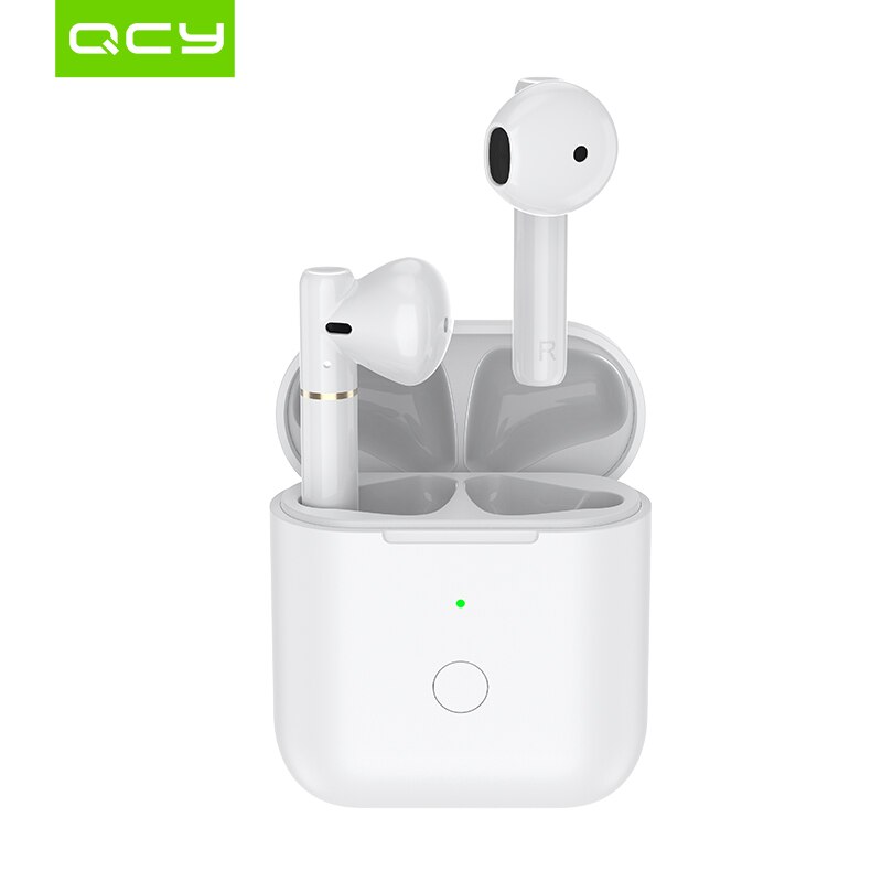 QCY-auriculares inalámbricos T8 con conexión Dual, dispositivo con micrófono magnético, estéreo Bilateral: Default Title
