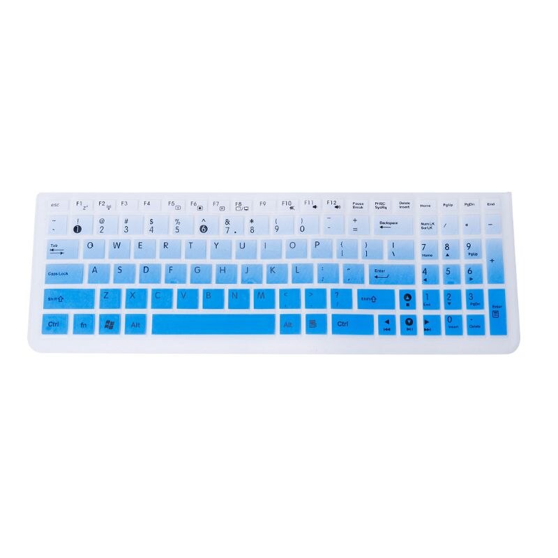 Keyboard Cover Keypad Film Skin Protector Notebook Silicone Protection for Asus K50 Laptop Accessory: Gradient blue