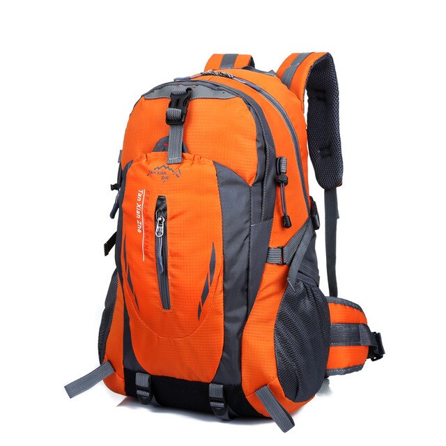 Utomhus ryggsäck 40l vattentät bergsklättringsväska camping vandring cykling klättring resor ryggsäck laptop män kvinnor sportväskor: 301 orange