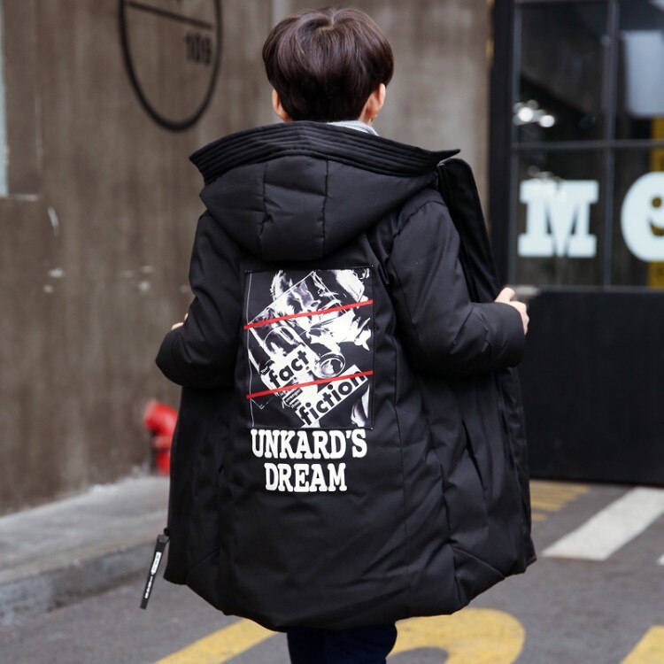 30 grad freundlicher kleidung junge kleidung warme Winter unten baumwolle jacke Mit Kapuze Mantel wasserdicht verdicken oberbekleidung freundlicher Parka: B / 9