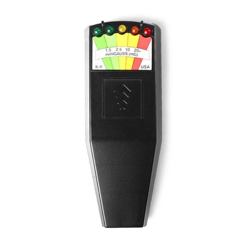 Emf-måler elektromagnetisk strålingsdetektor bærbar håndholdt digital lcd-tester for elektrisk magnetfelt: Svart