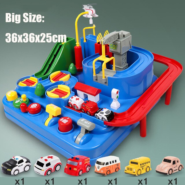 Kinderen Rail Auto Speelgoed Racing Trein Tracks Adventure Handleiding Cars Tafel Spel Puzzel Speelgoed Voor Kinderen Huis Play Game: Big E Set