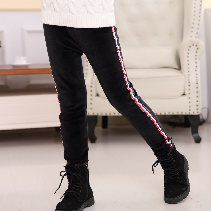 Plus terciopelo engrosamiento niñas polainas invierno algodón cálido bebé niña pantalones dibujos animados niños pantalones niños ropa: Style4 / 7