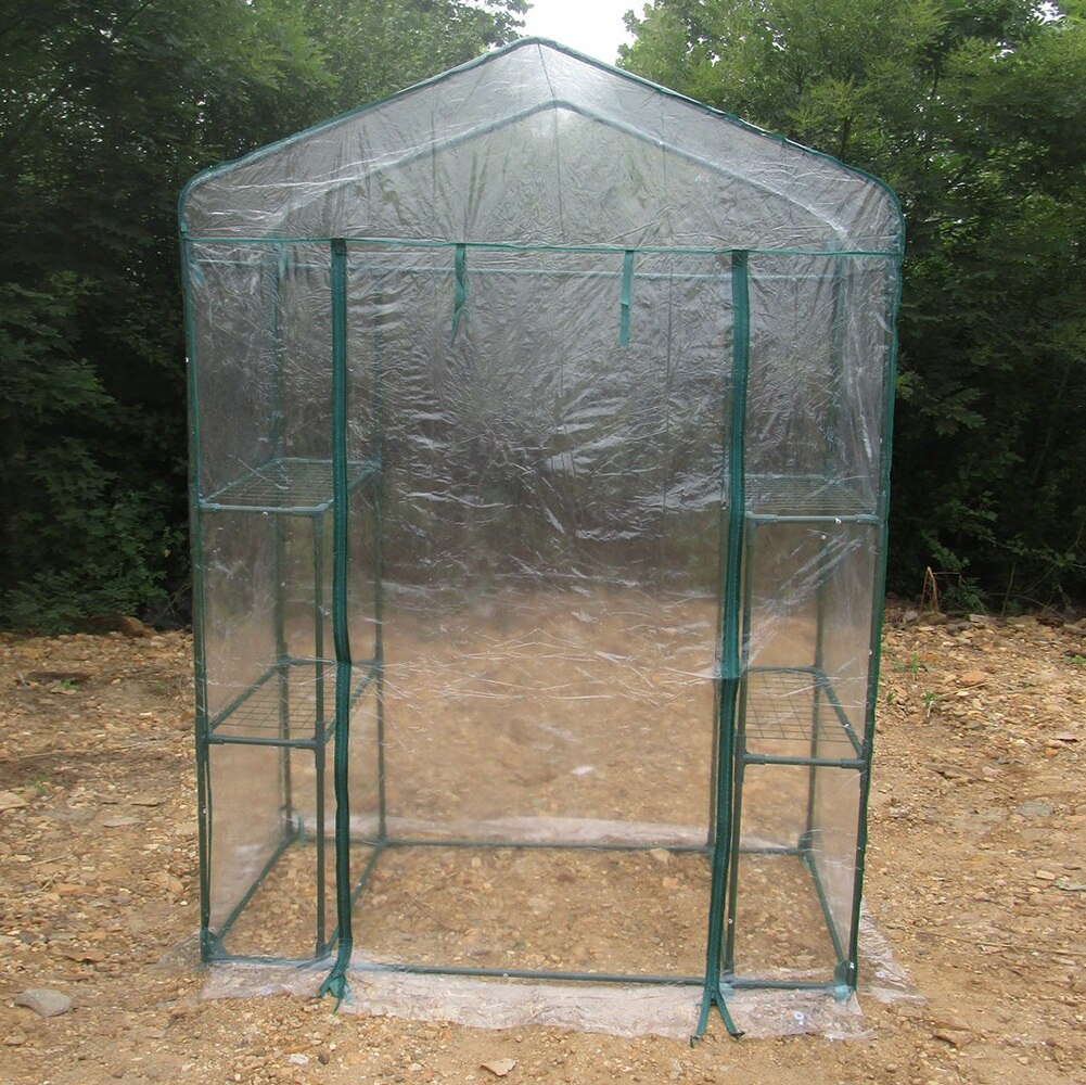 Casa verde portátil para jardim, estufa, flores, plantas, jardinagem, ar livre, ferramenta para manter o calor, sala de sol, 143x73x195cm