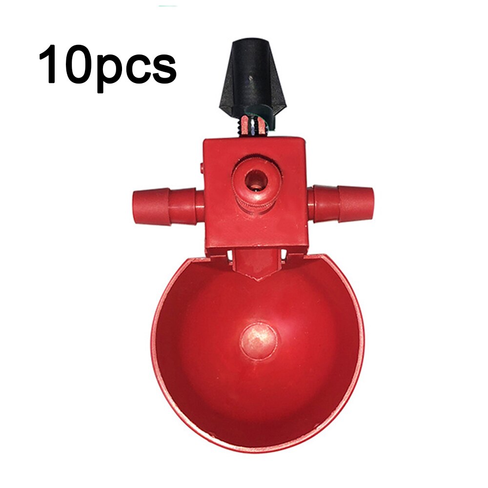 10 Pcs Kip Drinker Voor Kippen Kwartel Drinken Bowls Kippenhok Chick Drinknippels Pluimvee Drinkwater Systeem: Default Title