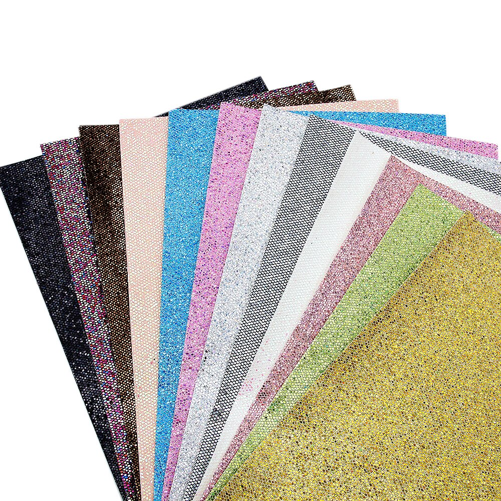 20*34cm tykke glitter støt tekstur kunstskinn stoffark til å lage håndlagde øredobber sløyfer ,1 yc 9915