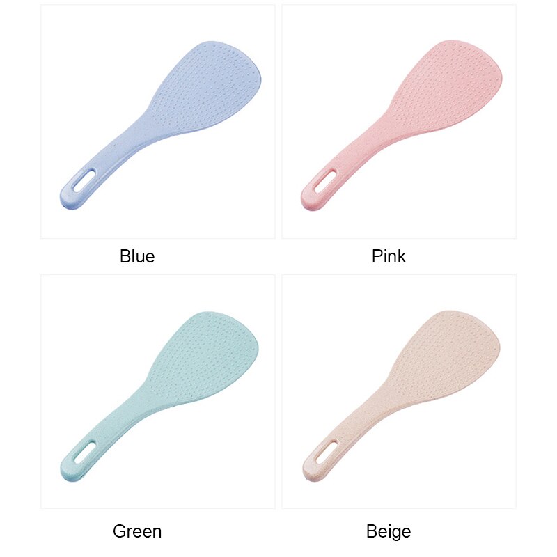 Cuchara grande de paja de trigo, pala de paleta de arroz, cucharón antiadherente, accesorios de cocina TE889