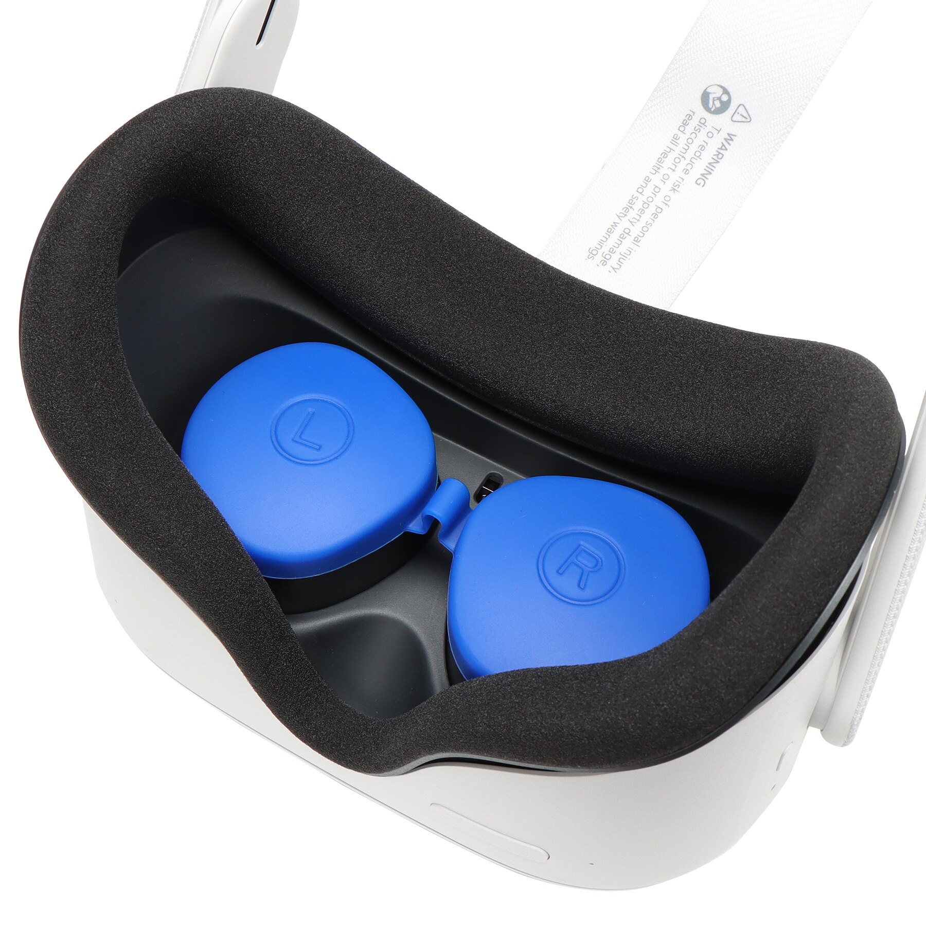 Lens Beschermhoes Voor Oculus Quest 2 Siliconen Cap: BLUE