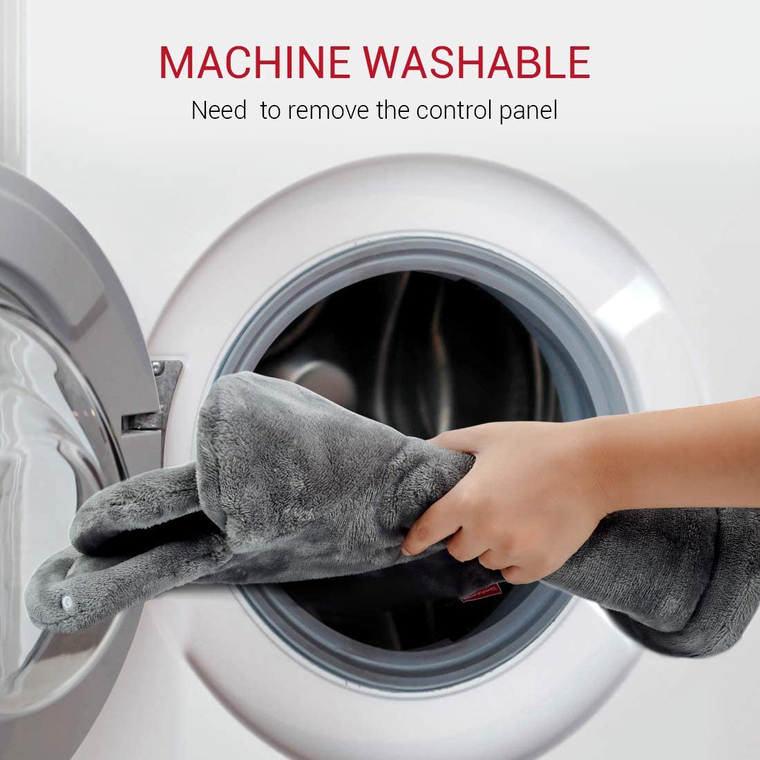 6 Levels Electric Heating Pad or Neck and Shoulders Pain Relief Machine Washable Heated Neck Wrap for Upper Back with Auto Off