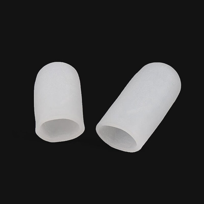 2pcs Pedicure Finger Toe Protector Silicone Gel Cover Cap Pain Relief Preventing Blisters Corns Nail Tools Toe Separators