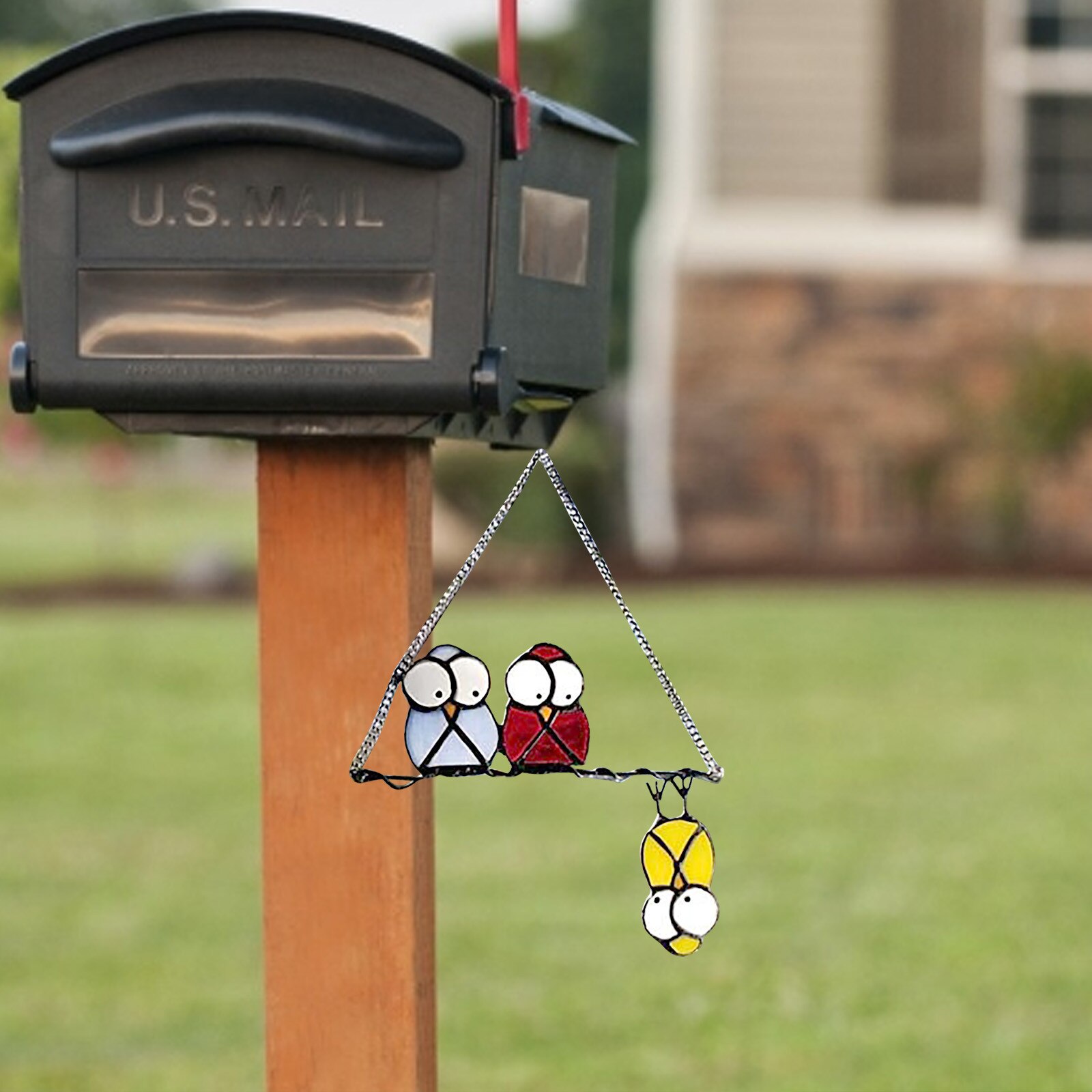 Bird Species Stained Pendant Window Hanging Suncatcher Acrylic Birds Hanging Decoration Crafts Stained Glass Window Panels#40