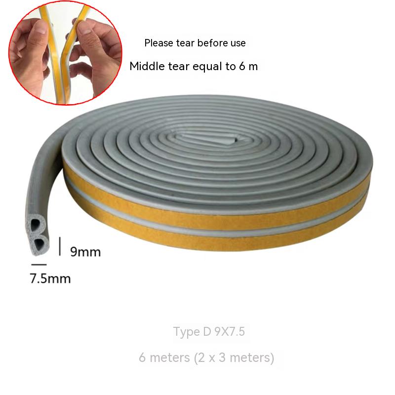 Dør- og vinduestætningsliste, vindtæt vindue, varm isolering, tyverisikringsdør i aluminiumslegering, dørsøm, lydisolering i dørbunden: Multi