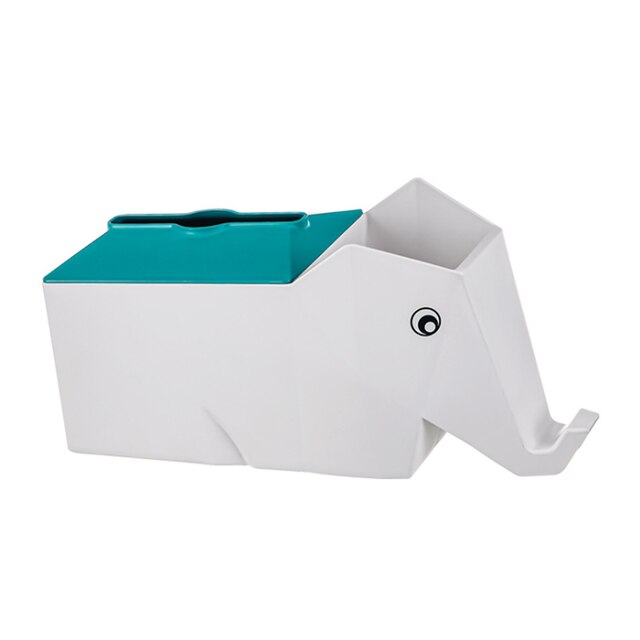 Multifunctional Elephant Tissue Box Cute Rhinoceros Shape Napkin Boxes Modern Toilet Paper Holder: 3