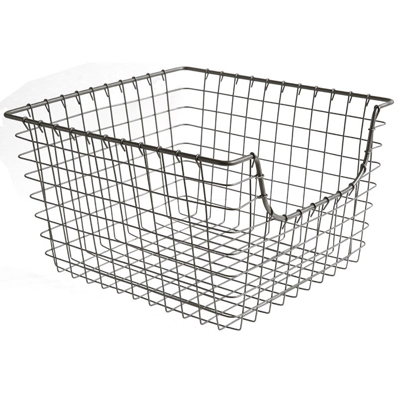 Wire Metal Basket for Kitchen, Office, Bathroom, Mudroom, Entryway, Laundry Room