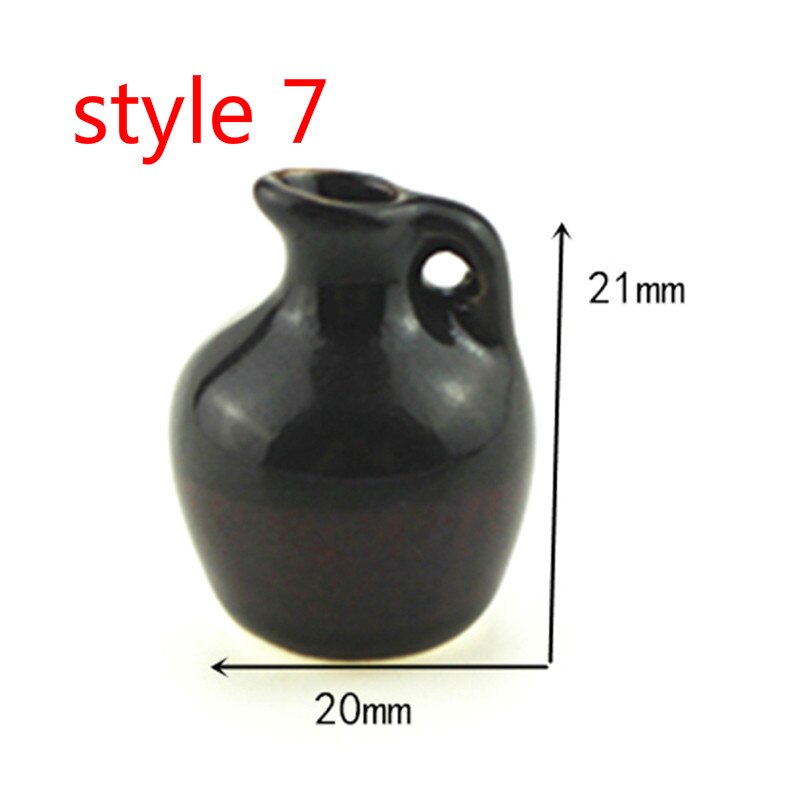 Handgemaakte Poppenhuis Miniatuur Vintage porselein bloempot vaas jar 1:12 schaal: style 7