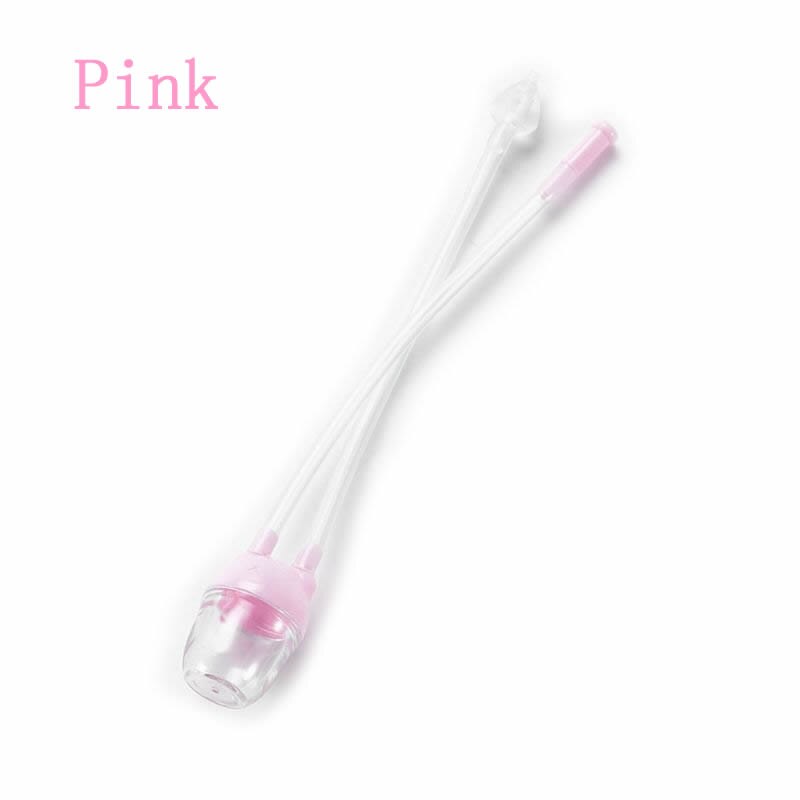 Baby Baby Nose Cleaner Snot Nasal Suction Device Newborn Aspirator Safe Nursing Care Soft Silicone Vacuum Safety Sucker Newborn: Pink