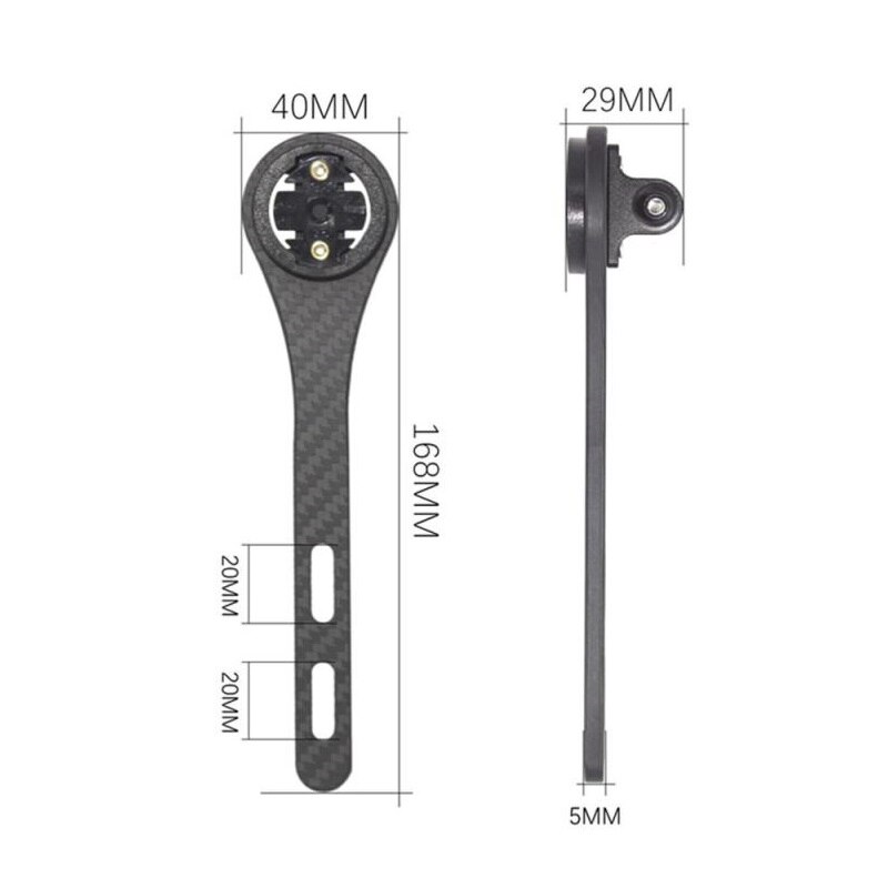 Kolfiber cykel landsvägscykel cykeldator stoppur hastighetsmätare hållare för garmin cateye bryton gopro ljushållare