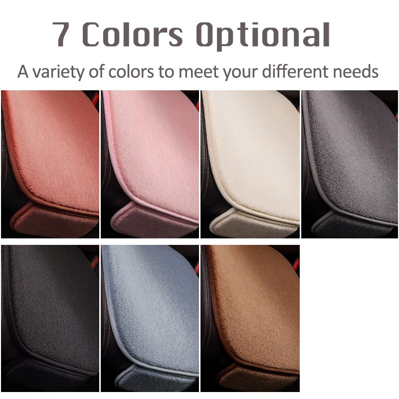 Karcle Car Seat Cover Set Backrest Headrest Cover Protector Polar Fleece Back Pad Mat Universal for Auto Interior Truck SUV