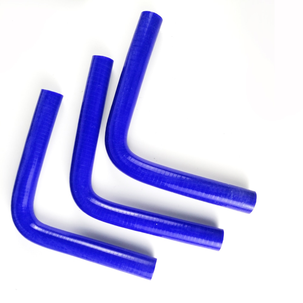 5/8 "(16Mm) Id 4Ply Siliconen 90 Graden Bocht Elleboog Paar Slang Koelvloeistof