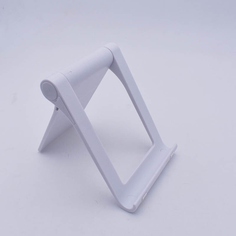 Draagbare Desk Houder Telefoon Stand Mobiele Smartphone Houders Ondersteuning Table Stand Voor Iphone Voor Ipad Mobiele Telefoon Houder Accessoires: White