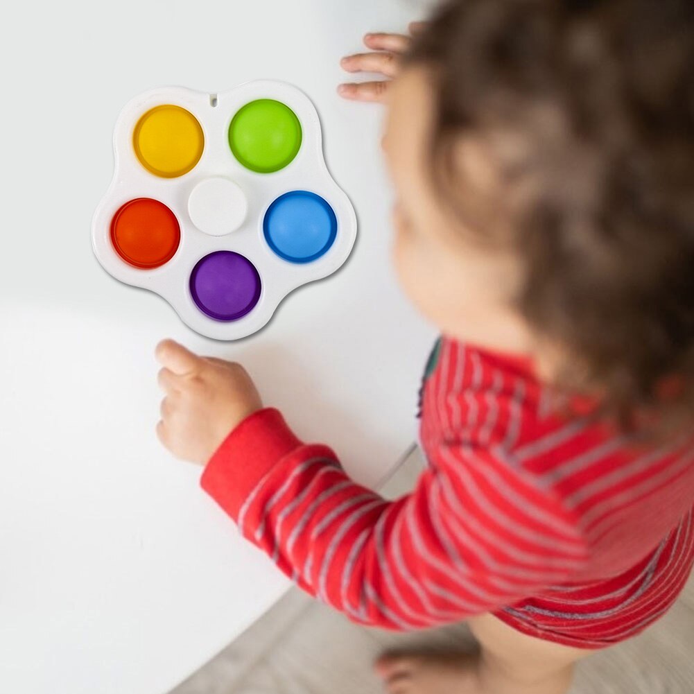 Silikon drücken-blasiert Sensorischen Zappeln Spielzeug Autismus Spezielle Bedürfnisse Blume bilden Stressabbau Spielzeug für Erwachsene Art