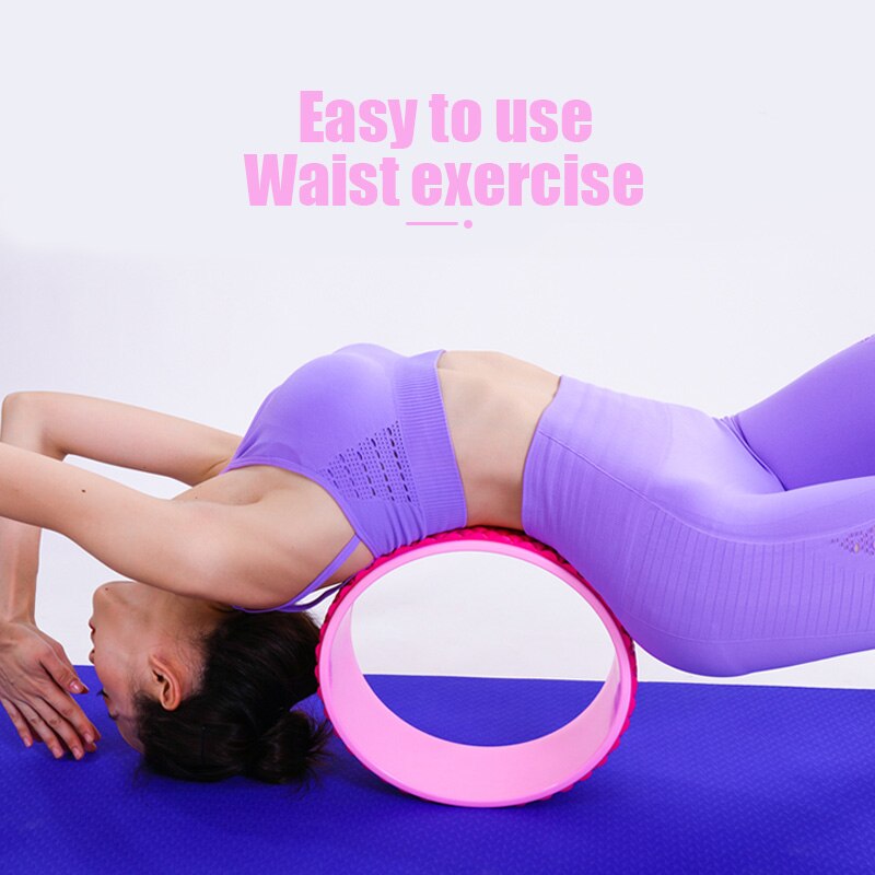 Yoga Wheel for Back Training - TPE Material - Pilates Circle for Bodybuilding & Fitness