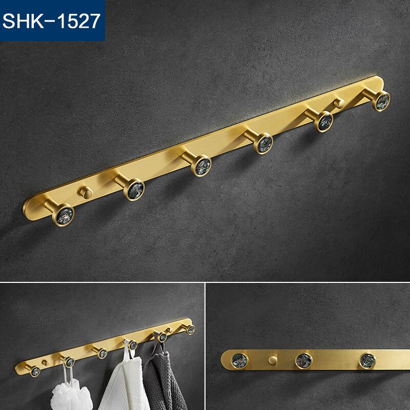 Metal Kitchen hook wall hanging bathroom hanger wall clothes row hook multiple colour: SHK-1527