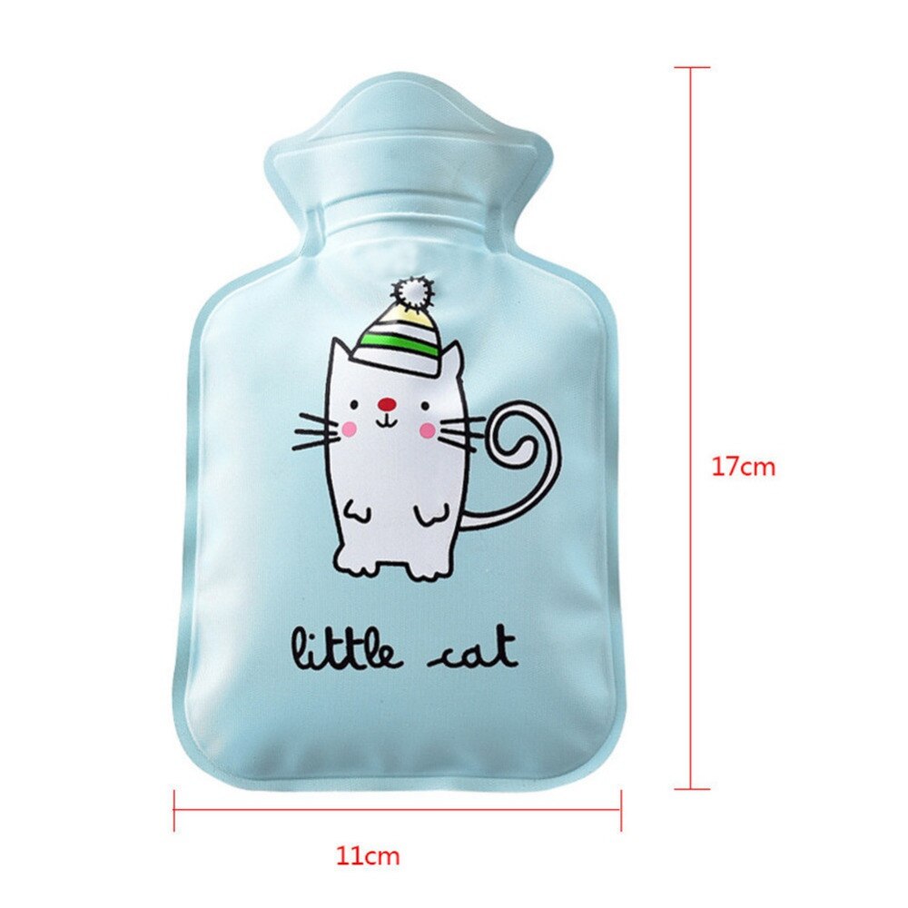 Cartoon Printed Mini Water Bottles Water Injection Explosion-proof Warm Heater Bag For Hand Feet Belly Warmer