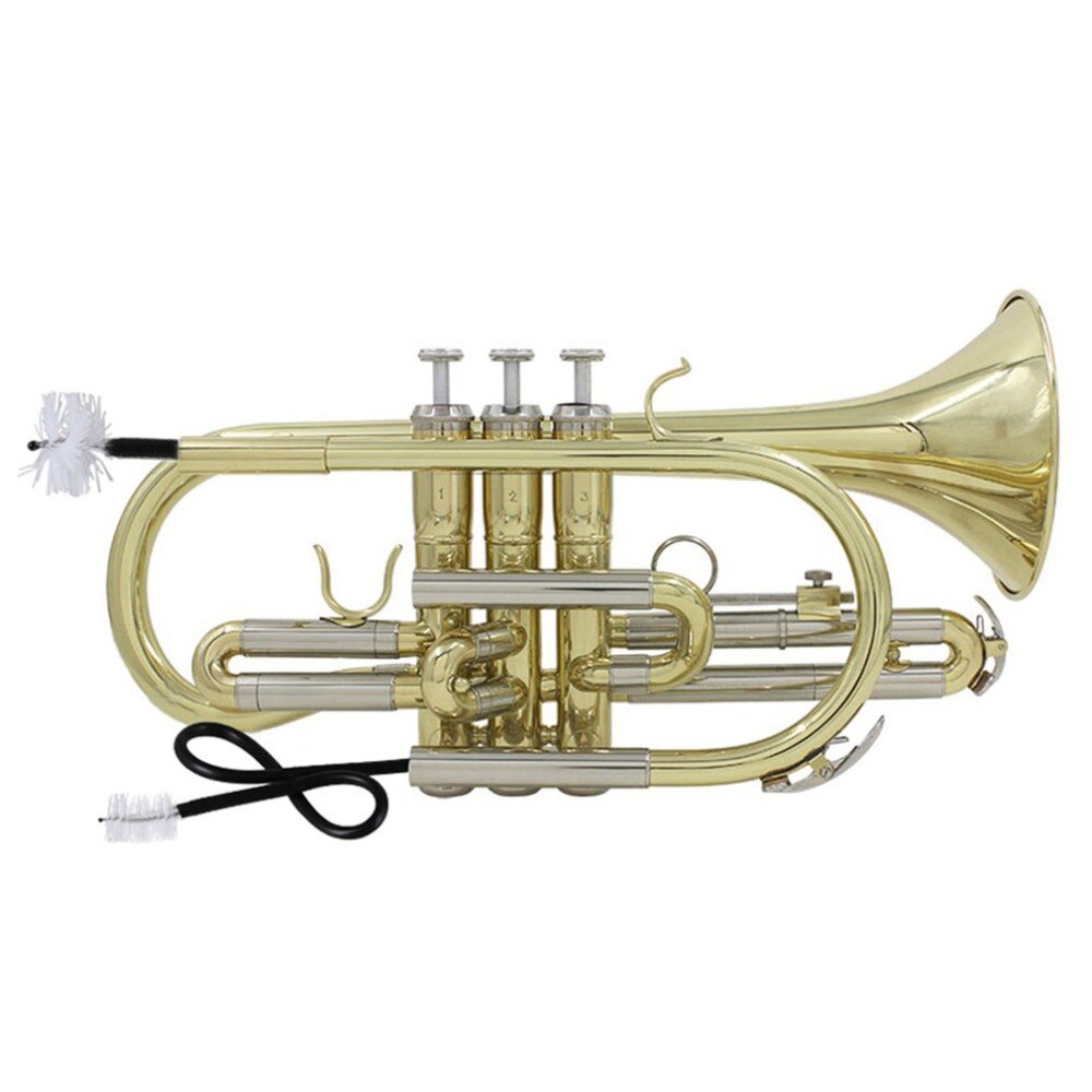 6 Pcs cornet Cleaning Kit Flexibele Borstel Trompet Mondstuk Borstel Klep Onderhoud van muziekinstrumenten behouden