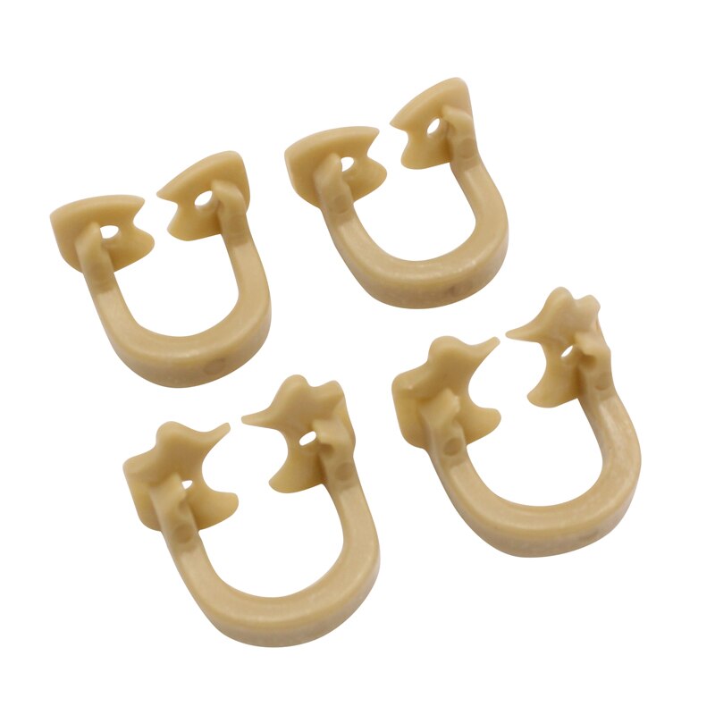 Abrazaderas de presa de goma Dental, Clip de barrera de goma, Material de resina para instrumento de laboratorio Dental, producto de odontología, 2 uds.