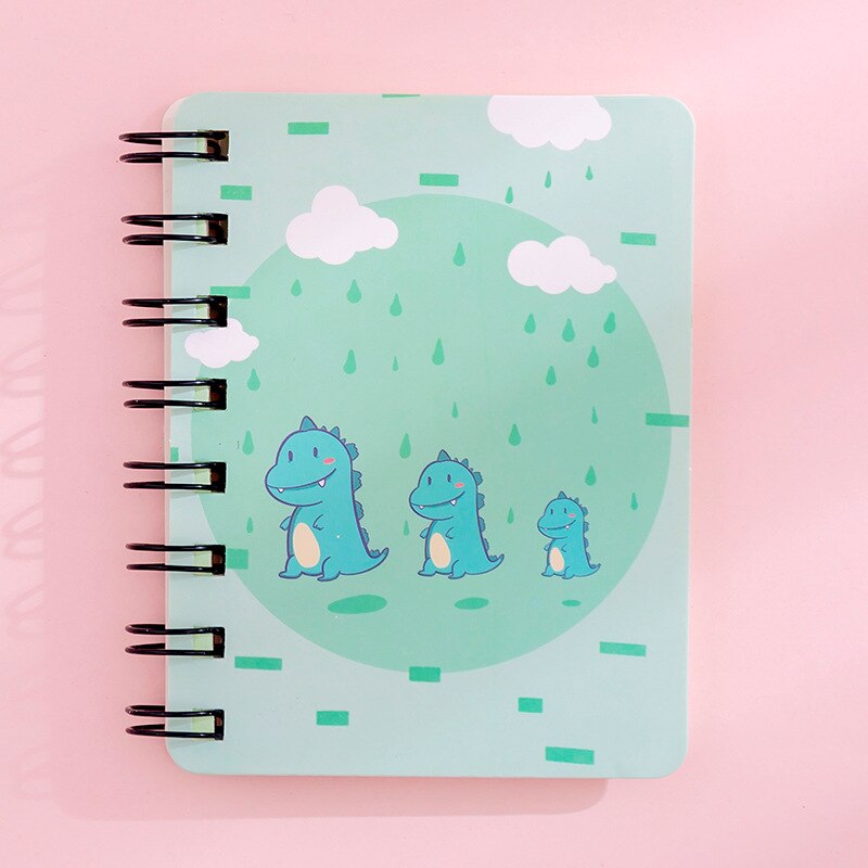 Kawaii planet ringbind skitsebog mini spiral notesbog  a7 dagsorden sød dagbog bog koreansk papirvarer skoleartikler: 16