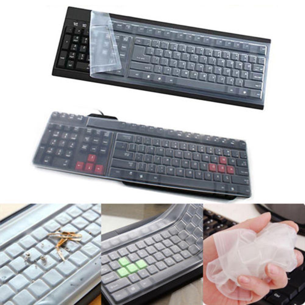 Universal Silicone Keyboard Cover Sticker Desktop Computer 108 Keys Keyboard Covers Cases Skin Protector Film Cover For Notebook