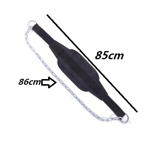 Cintura per sollevamento pesi con catena in metallo più spessa, attrezzatura da palestra per trazioni, bodybuilding, esercizi di muscolazione, crossfit, allenamento fitness