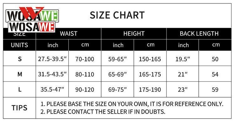WOSAWE Adult Full Body Protection Sports Back Support Snowboard Ski Cycling Motocross Vest Jacket Elbow Knee Pads MTB Suit