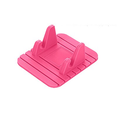 Dashboard Antislip Mat Rubber Mount Telefoon Houder Pad Mobiele Telefoon Stand Beugel Voor Iphone Samsung Xiaomi Mobiele houder: Roze