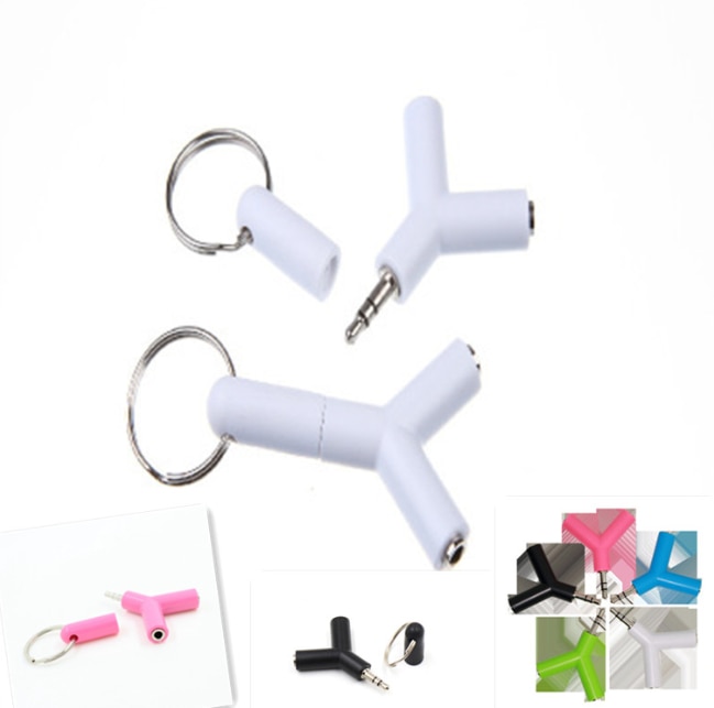 3.5mm y-forme écouteurs adaptateur Double prise adaptateur prise stéréo séparateur de casque pour PC/MP3 Smartphone lecteur Audio câbles