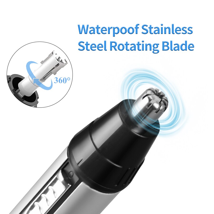 CkeyiN Men Hair Clipper Trimmer Cordless Nose Eyebrow Removal Painless Electric Shaver Machine Beard Razor Mower