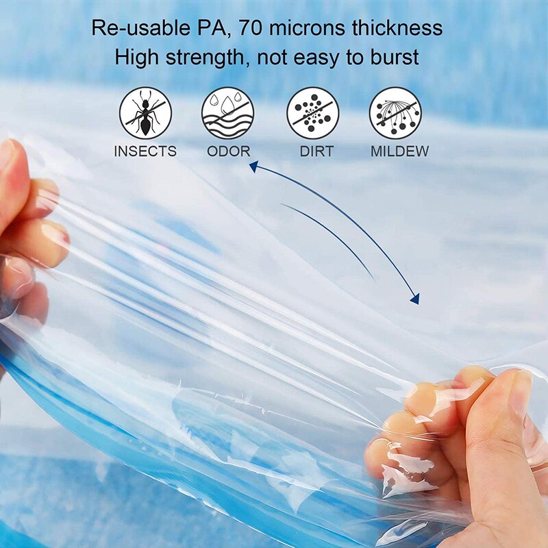 1/5pcs Vacuum Storage Bags,Clothes Organizer Seal Quilt Storage bag Clothing Storage Space Saving Travel Organizer