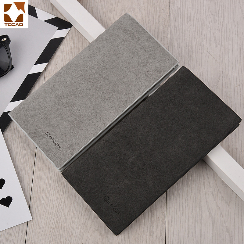 Men's Wallet Thin slim wallet Leather long Male Clutch mens wallets coin hand Purse pocket Cartera hombre billetera hombre