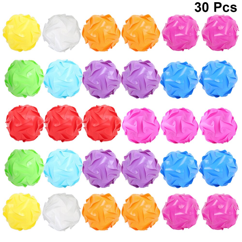 30 pcs Lamp Shade Set Plastic DIY Home Decor for Living Room Kids Room Bedroom: Default Title