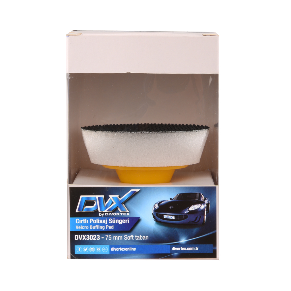 Placa de respaldo pequeña suave DVX con Velcro 75 mm