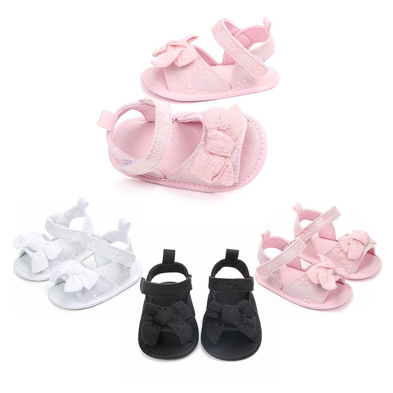 Sandals for Baby Girls Cotton Baby Shoes Newborn Bow Baby Girl Sandals Cotton Princess Sandals Baby Girl Shoes