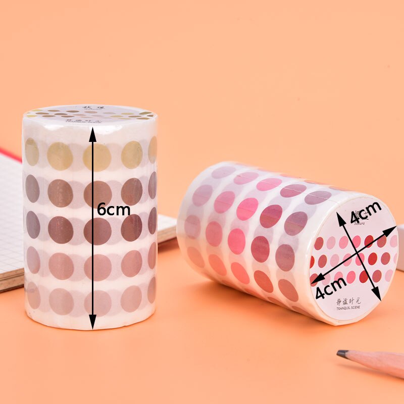 DIY Decoration Basic Material Stickers Base Element Dot Decorative Adhesive Tape Dot Masking Tape DIY Sticker Label
