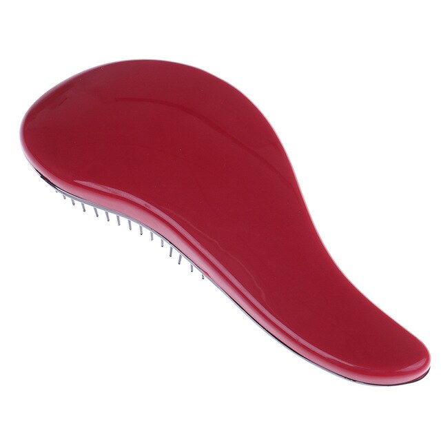 Baby Kids and Women Detangling Hair Brush Combs Salon Gentle Anti-static Brush Tangle Wet Dry Bristles Handle Tangle Curly: Rose red
