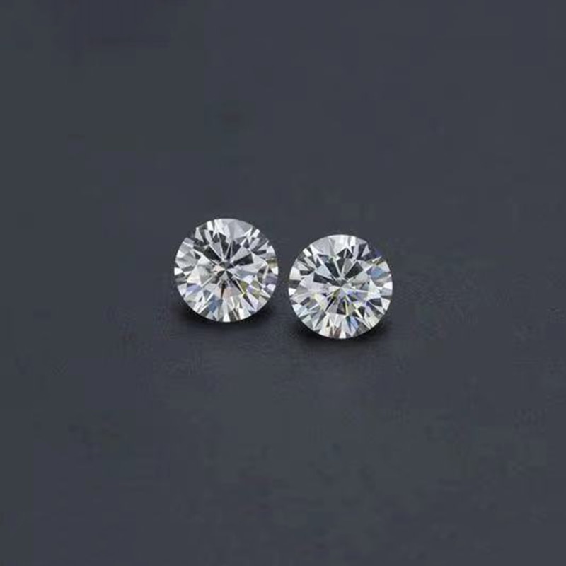 2pcs Moissanite 5mm GH Color 0.5ct Lab Diamond Round Brilliant Cut jewelry bracelet DIY material