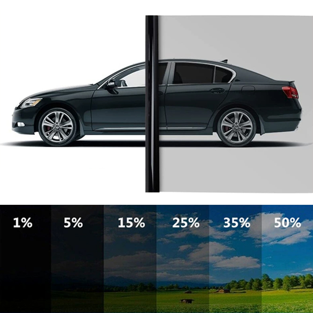 Rollo de película negra para ventana de coche, varios tamaños, autoadhesivo para el hogar, tinte de vidrio, Protector UV de privacidad, pegatina para ventana, película parasol