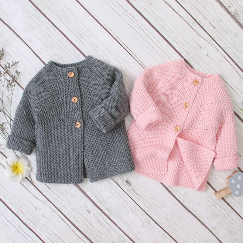 Baby Baby Meisje Vest Trui Fall Winter Gebreide Single-Breasted Jasje Jas Outfits