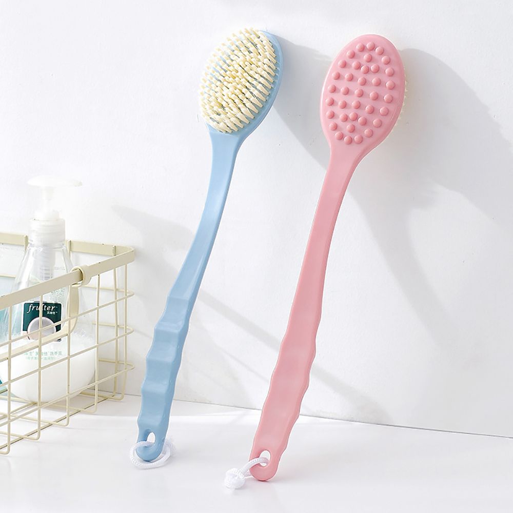 1pc långa handtag badborste mjuk hud massager dusch skrubber kroppsrengöringsborste exfoliering badrumstillbehör