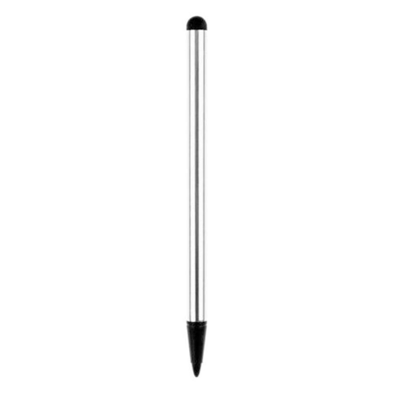 Universal 2 stk kapacitiv pen touch screen stylus blyant til iphone / samsung / ipad tablet multifunktions touchscreen pen: Sølv