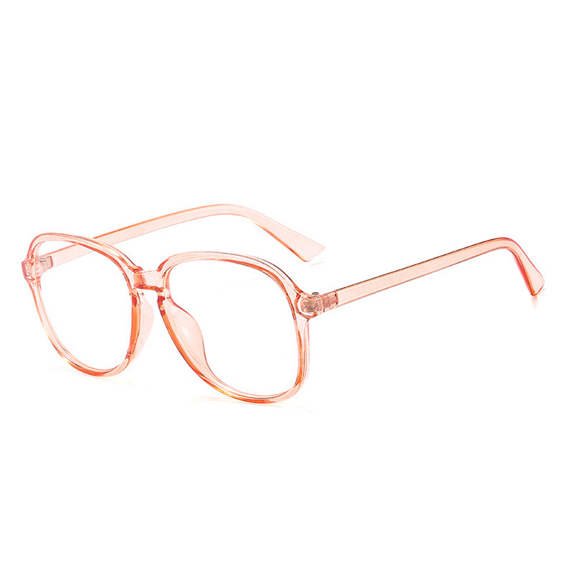 Elbru Transparante Bijziendheid Bril Vrouwen Mannen Retro Big Frame Retro Bijziend Brillen Unisex Kortzichtig Eyewear -1-2-3-4-5-6: -350 / Roze